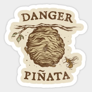 Danger Pinata Sticker